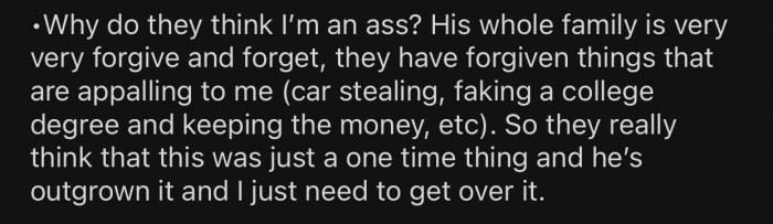 The family wants OP to 