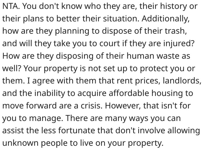 13. Apart from safety, there are other concerns that make helping them risky.