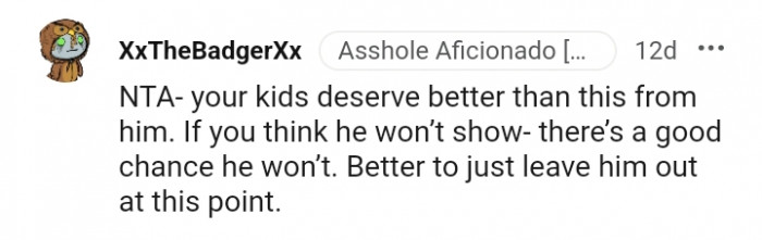 Better to just leave him out