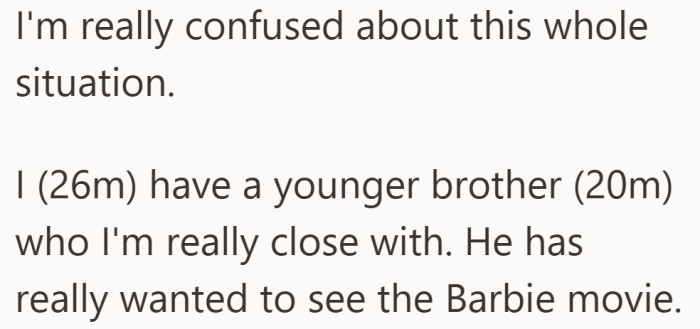 The setup is simple and personal: a close sibling bond and a plan meant to make someone happy.