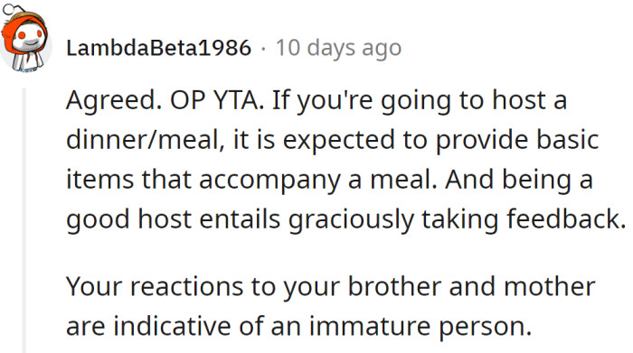 Another Redditor agreed: