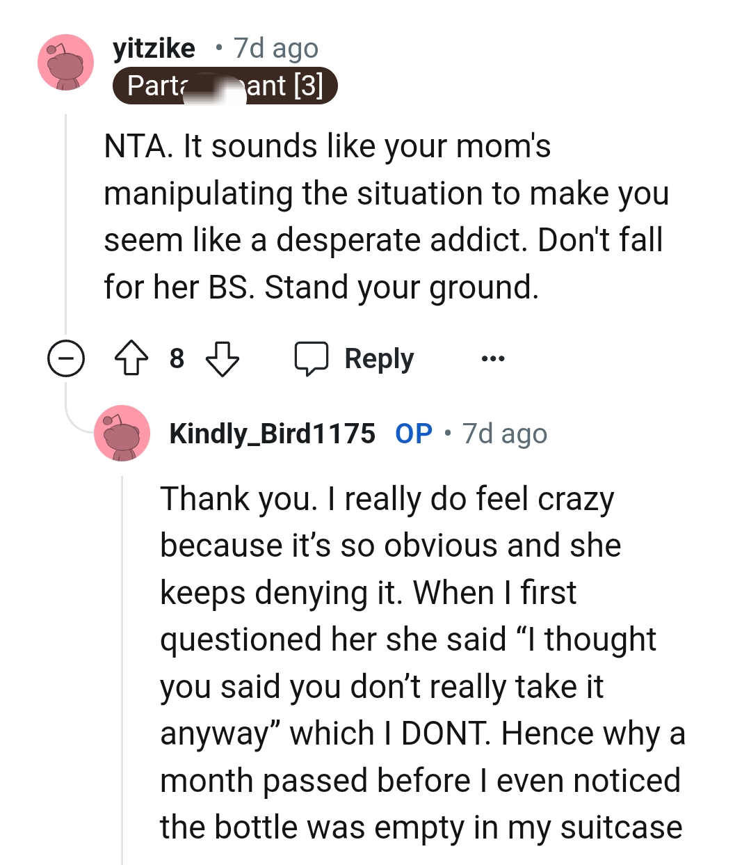 The OP shouldn't fall for her BS