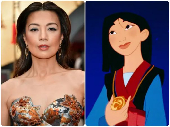 21. Ming-Na Wen as Mulan in Mulan