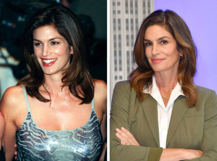2. Cindy Crawford, 55 years old, 2 children