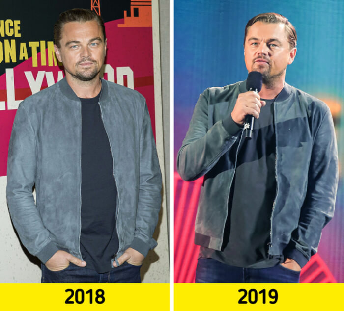 16. Leonardo DiCaprio isn’t afraid to wear the same jacket to public occasions.
