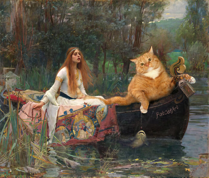 “The Lady Of Shalott, Floating To Cat-Melot”