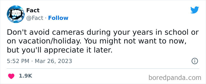 19. Do not avoid cameras