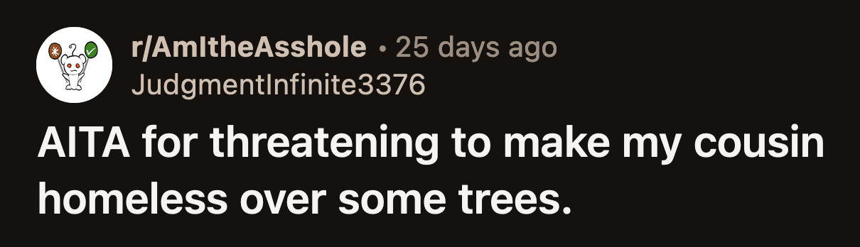 The arborist inspected the tree stumps and said they were healthy. He told OP how serious a crime tree theft was.
