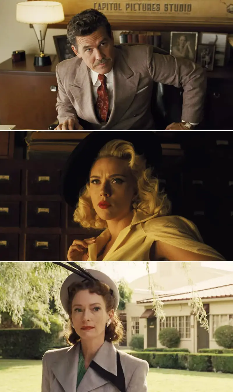 21. Hail, Caesar!, starring Josh Brolin (Thanos), Scarlett Johansson stars (Black Widow), and Tilda Swinton (Ancient One)