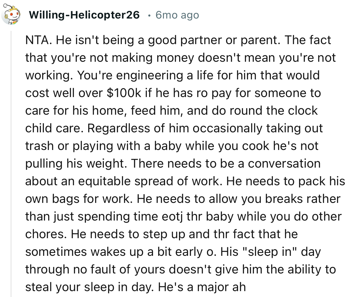 “There needs to be a conversation about an equitable spread of work.”