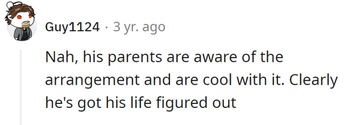 His Parents Are in the Loop and Totally Cool About It