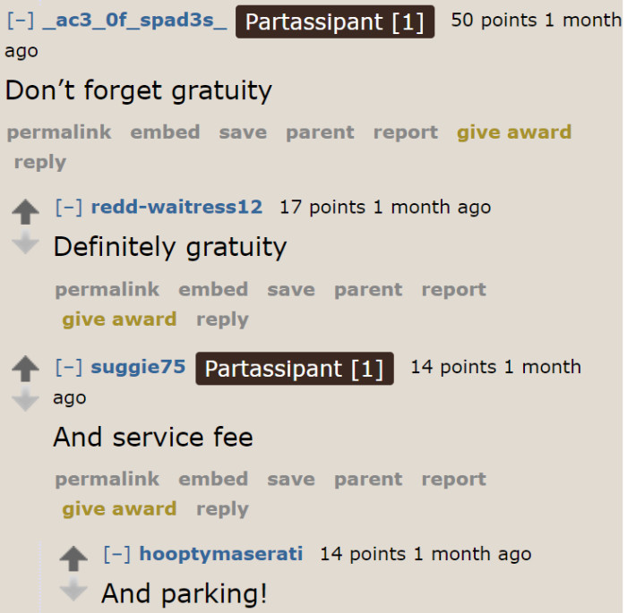 The other fees the OP should charge