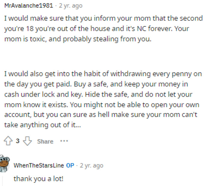 Many people thought that going no contact might be best, but others felt it wasn't that serious.