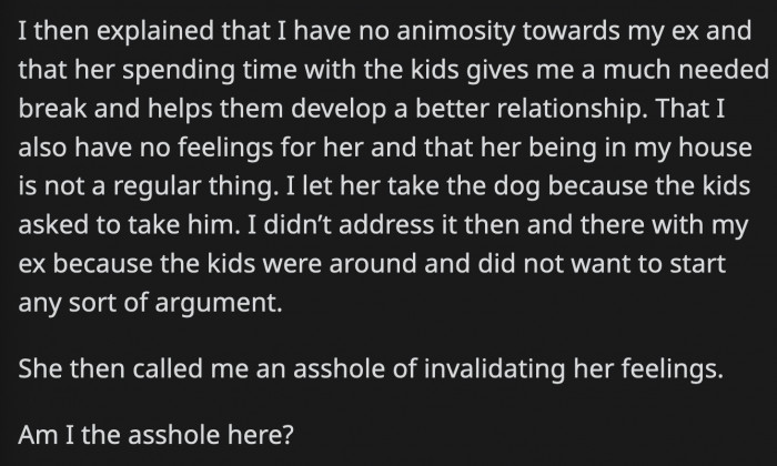 Despite explanations, OP’s girlfriend thinks that he’s invalidating her feelings