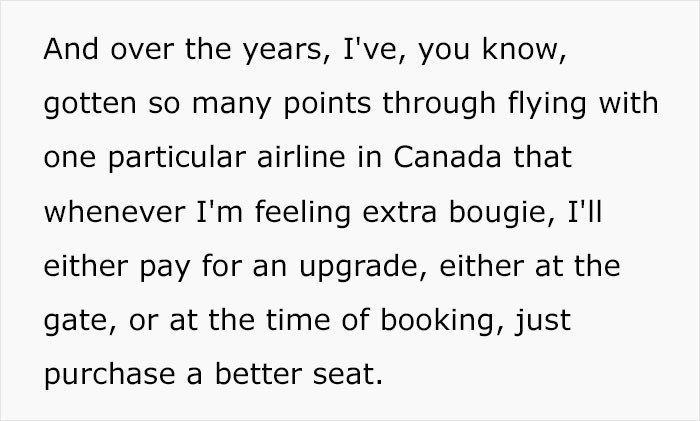 A particular airline in Canada