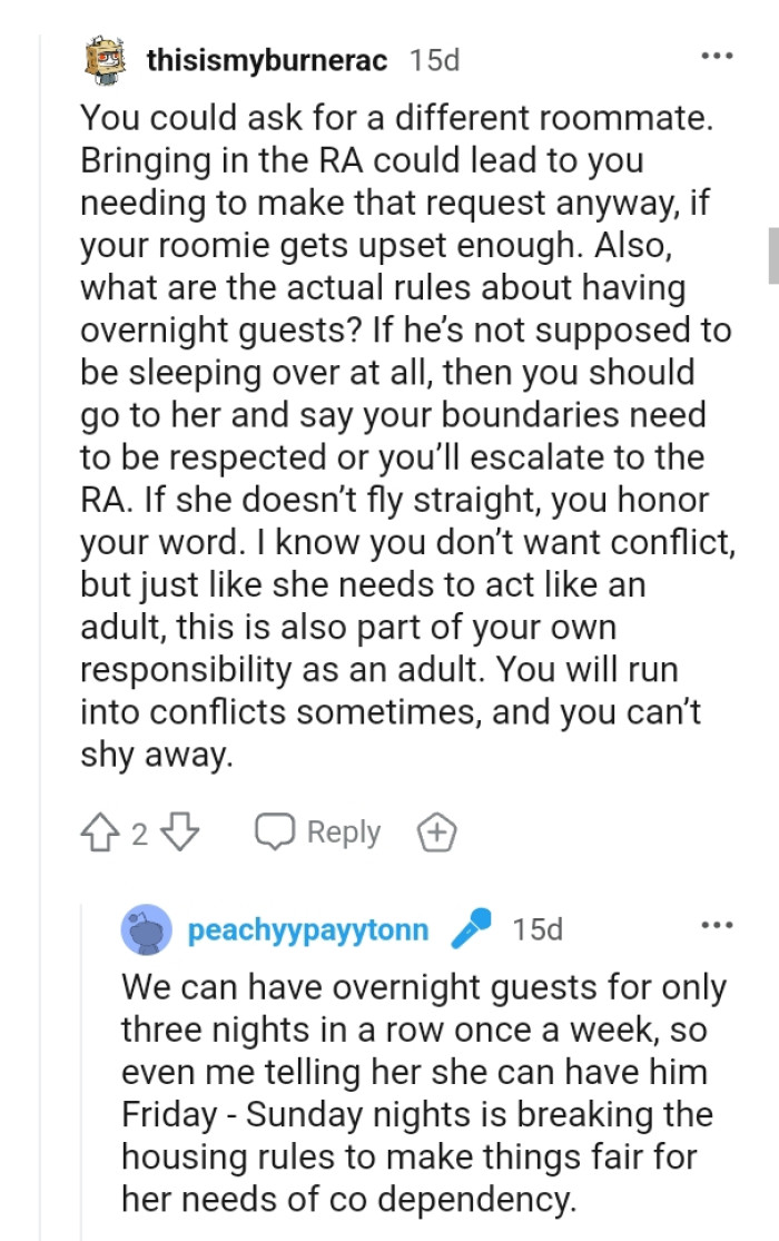 She needs to start acting like an adult