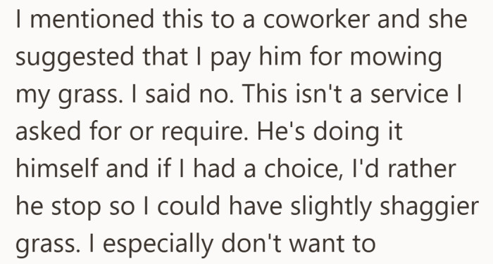 The refusal isn’t about money, it’s about not validating behavior he never agreed to.