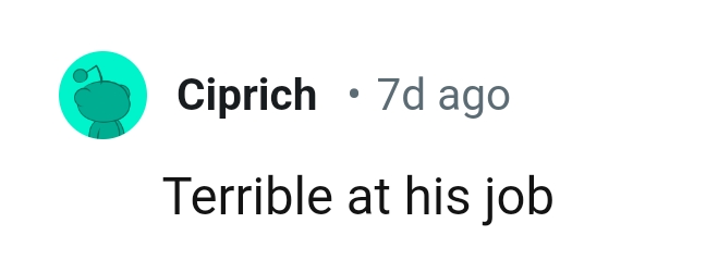 2. A good reason to be fired