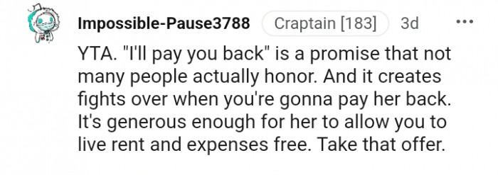 And the comments from other Redditors roll in...