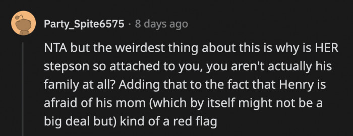 Are they planning on making OP a permanent fixture in the stepson's life?