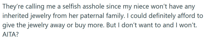 Now the OP is wondering if she's the a**hole here.