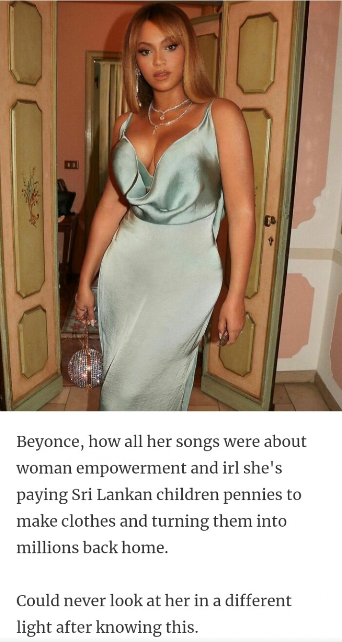 5. Beyoncé is on the list as well