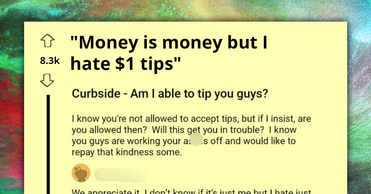 Curbside Delivery Person's Dislike For One-Dollar Tips Raises Eyebrows in Online Community