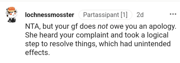 Redditors rushed to the comments section to drop their verdicts, and here are some of the most upvoted ones