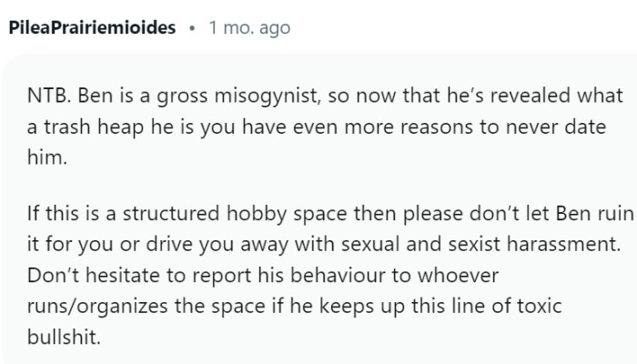 OP should report this behavior