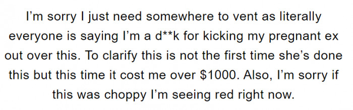 “TIFU by leaving a massive order alone with my now ex and her 14 friends”