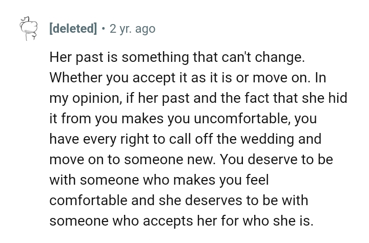 Being with someone you're comfortable with