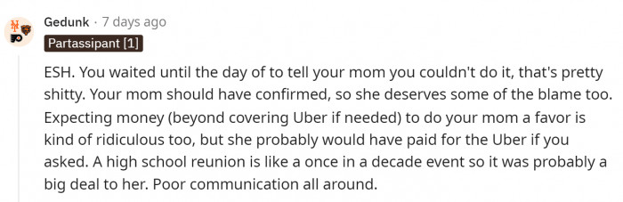 She is definitely in the wrong for not saying 