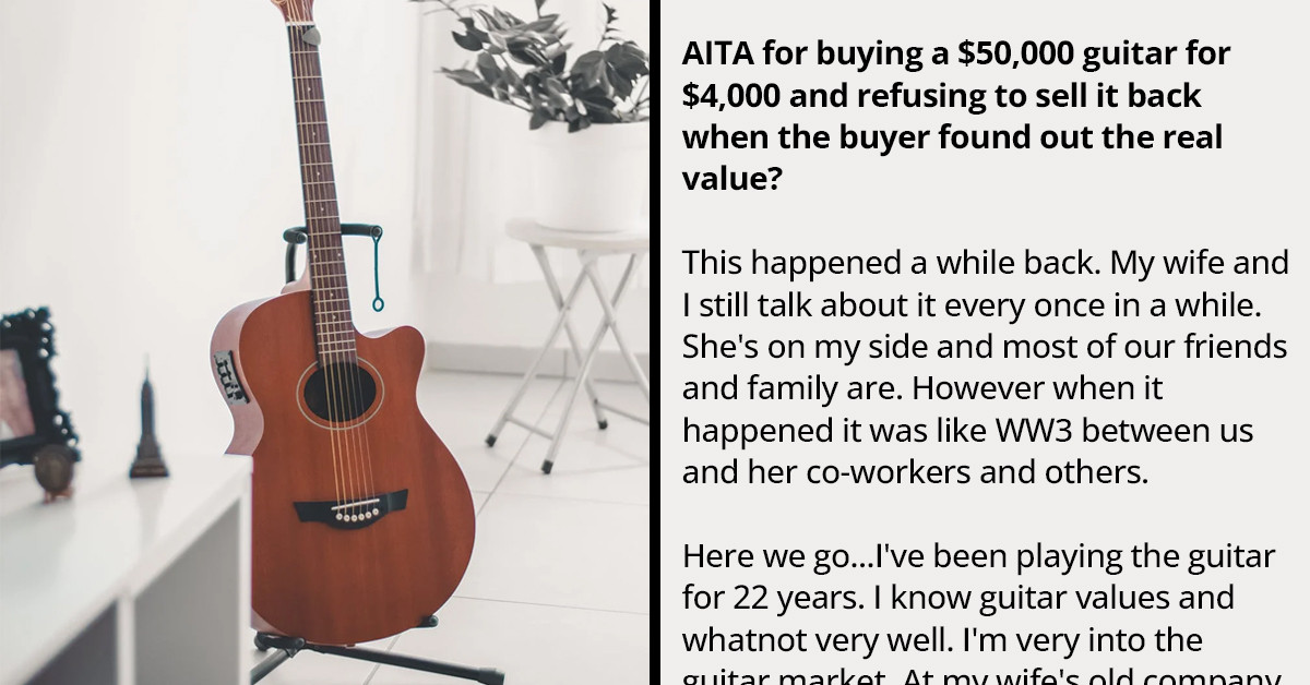 Man Buys A Guitar Worth $50,000 For $4,000 And Later, The Seller Goes To Extreme Measures To Get It Back After Finding Out The Real Value