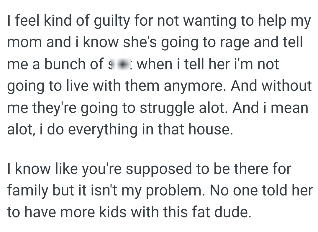 OP Knows That She's Supposed to Be There for Family, but It Isn't Her Problem