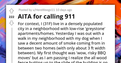 Reddit Called Nosy After Calling The Fire Department When Noticing Her Neighbor's House Was On Fire
