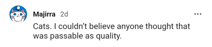 1. For this Redditor, it's Cats