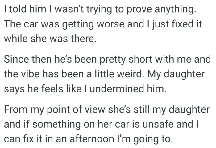 The OP wasn't trying to prove anything