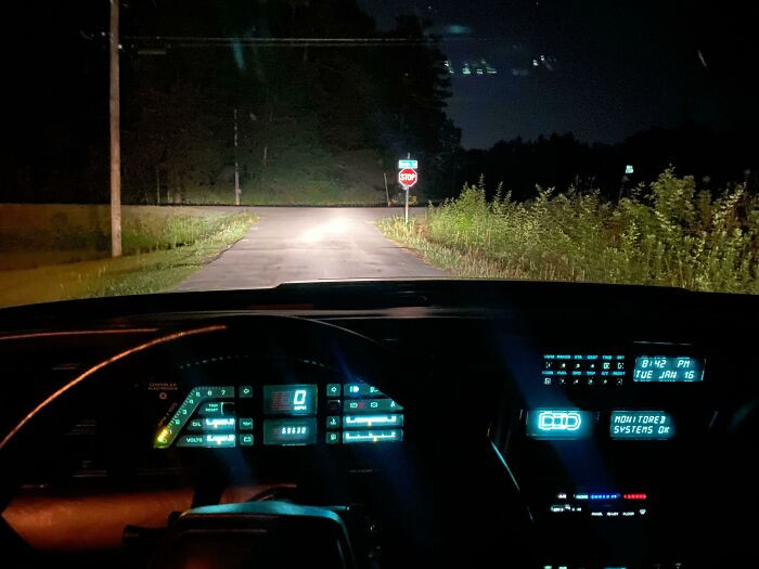 "The Instrument Panel In My 1985 Chrysler Laser"