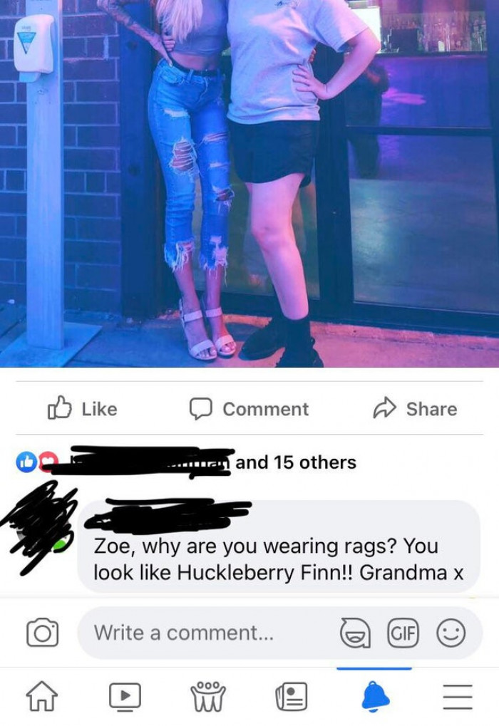 34. My Grandma’s savage comment