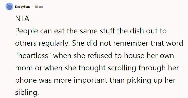 She did not remember that word 