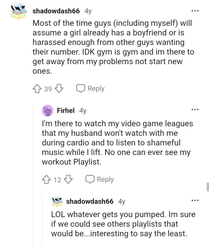 This Redditor's there to get away from their problems, not get a good one