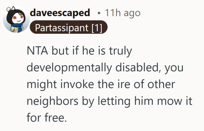 Apparently the grass isn’t the only thing under neighborhood scrutiny here...