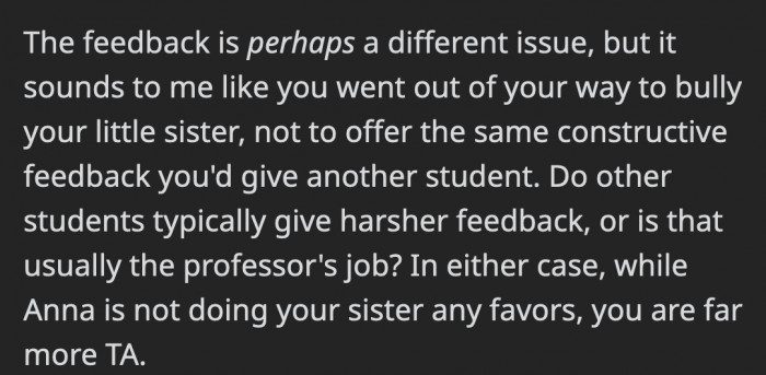 There might be different rules regarding feedback, but it felt like it was more than that