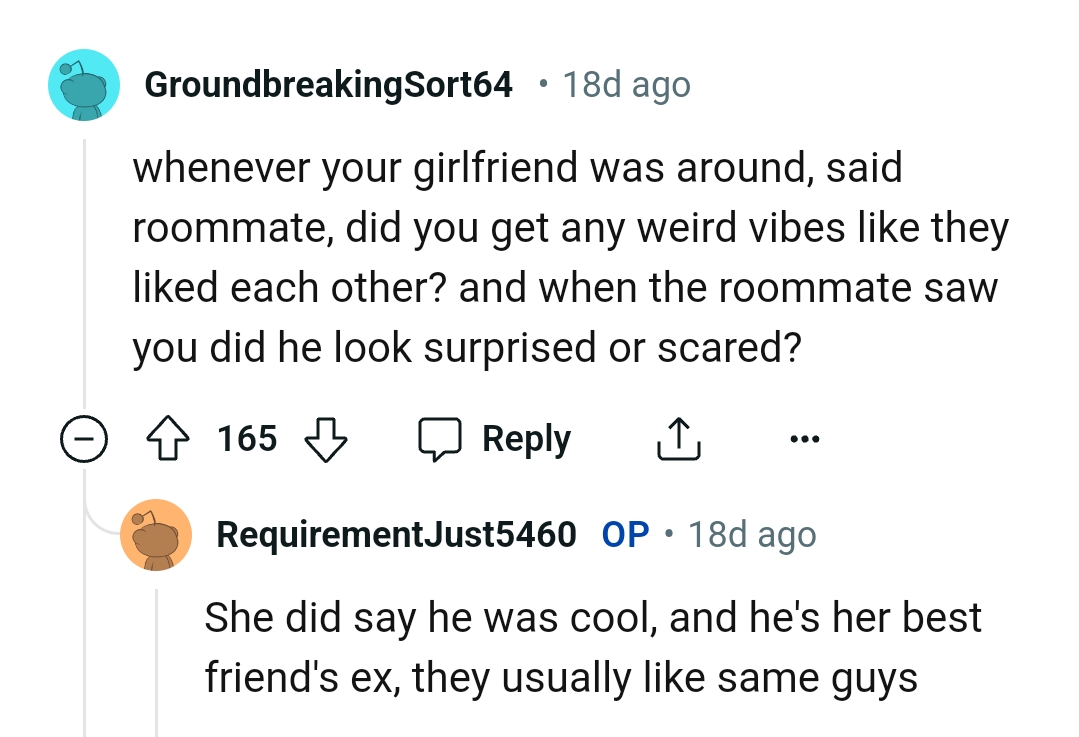 Did the OP get any weird vibes?