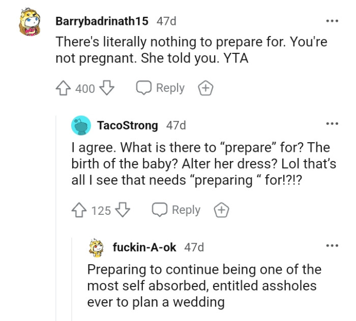 Let's head into the comments section and find out what other Redditors have to say regarding the OP's story