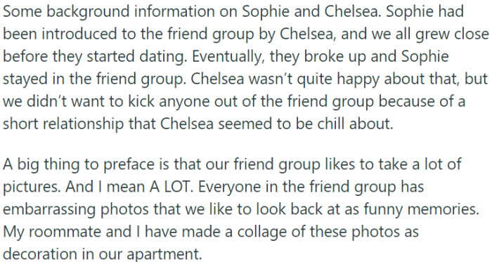 The friend group has a tradition of taking many pictures