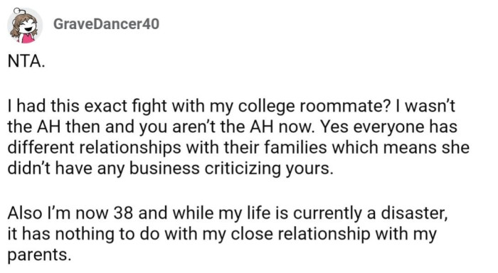 Apparently, this is a common thing when folks with good/bad relationships with their parents cohabitate.