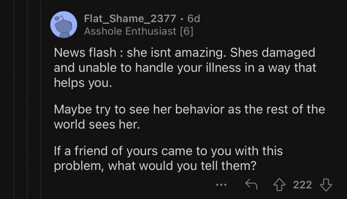 OP needs to see his wife as she is.