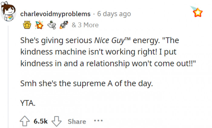 Just because OP was “nice” enough to offer him and his daughter a helping hand, doesn’t mean that she– or they – can interfere with his personal life.