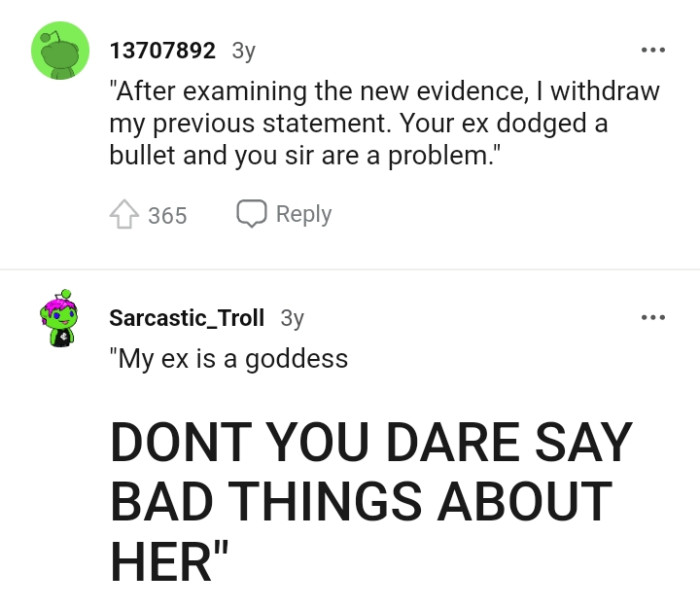 This Redditor Believes the Ex Dodged a Bullet